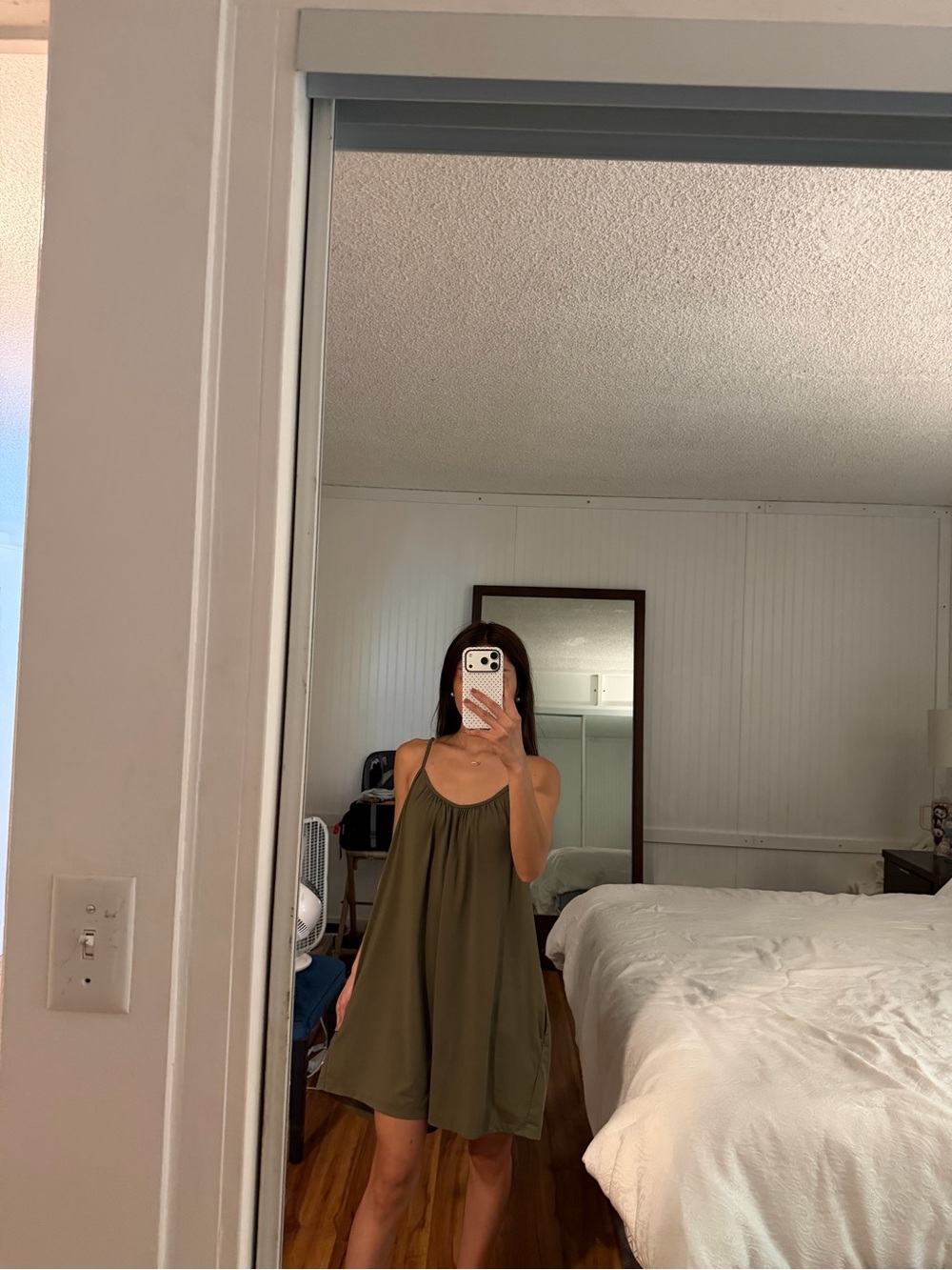 Olive Green Flowy Cami Romper